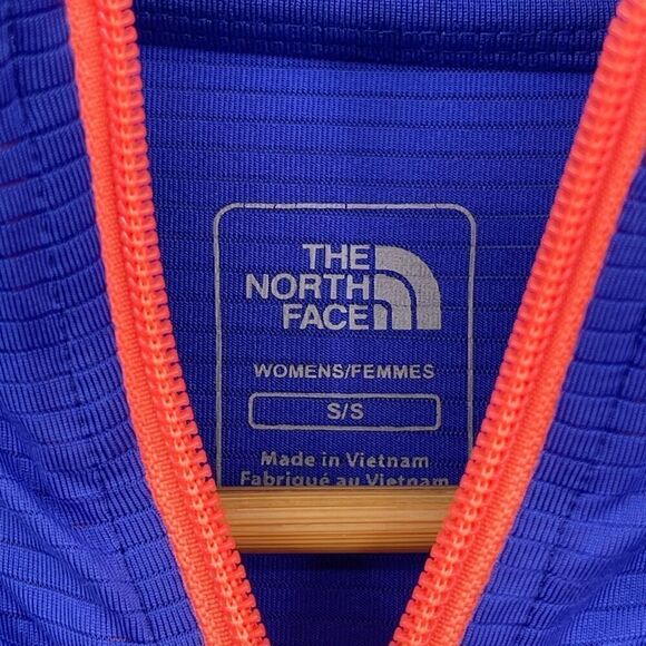 The North Face Blue Orange Short Sleeve Full-Zip Activewear Jacket Small - Picture 3 of 6